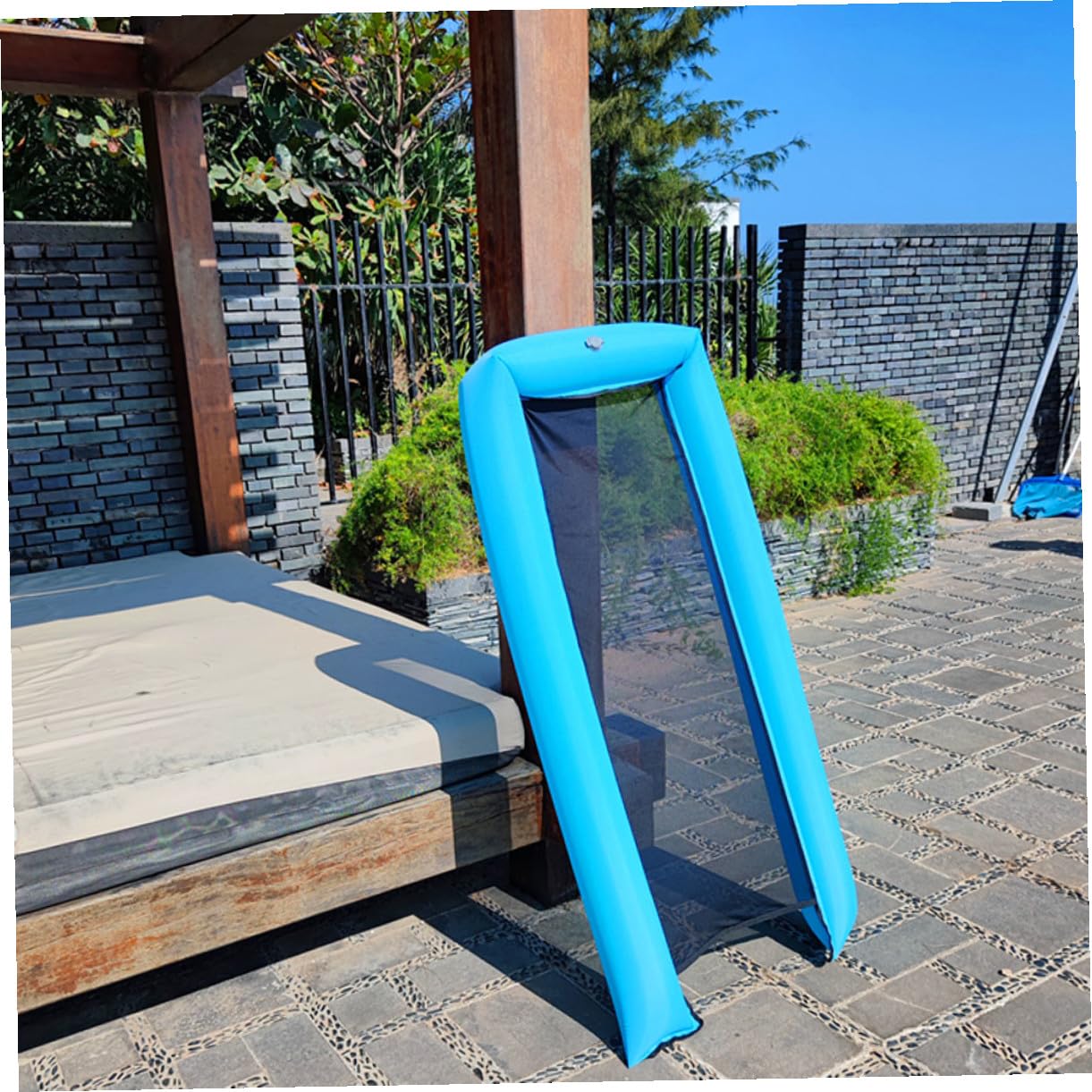 Hohopeti Materasso Gonfiabile Galleggiante Resistente per Piscina Lettino Acqua Portatile Leggero e Durevole per Relax Estivo