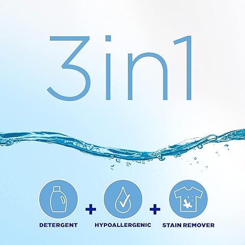 Vista 30 de Tide Free & Gentle - Detergente líquido suave para ropa, 64 cargas