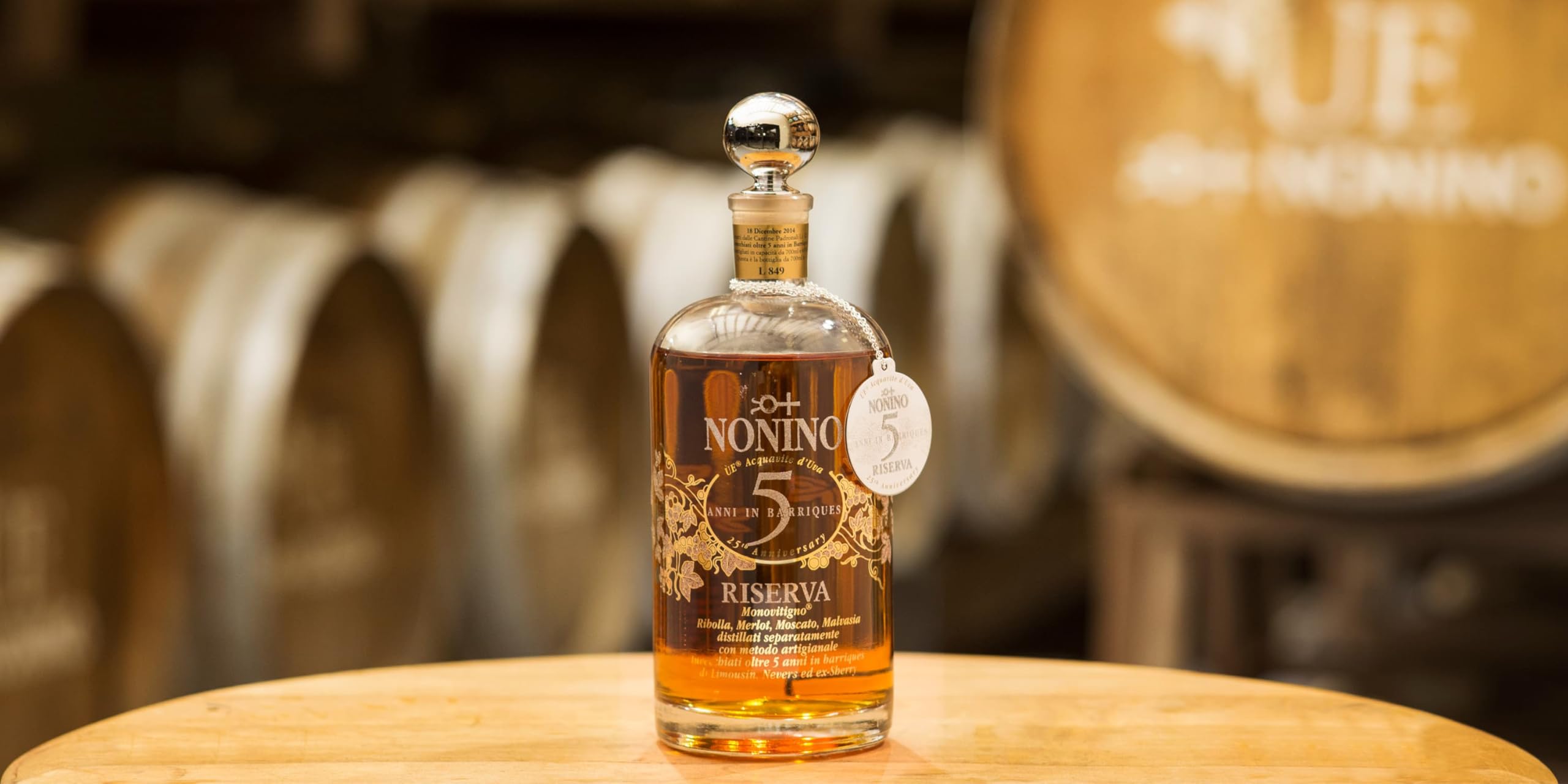 Nonino Grappa Riserva Antica Cuvée Riserva 5 Years in Geschenkpackung (1 x 0.7 l)