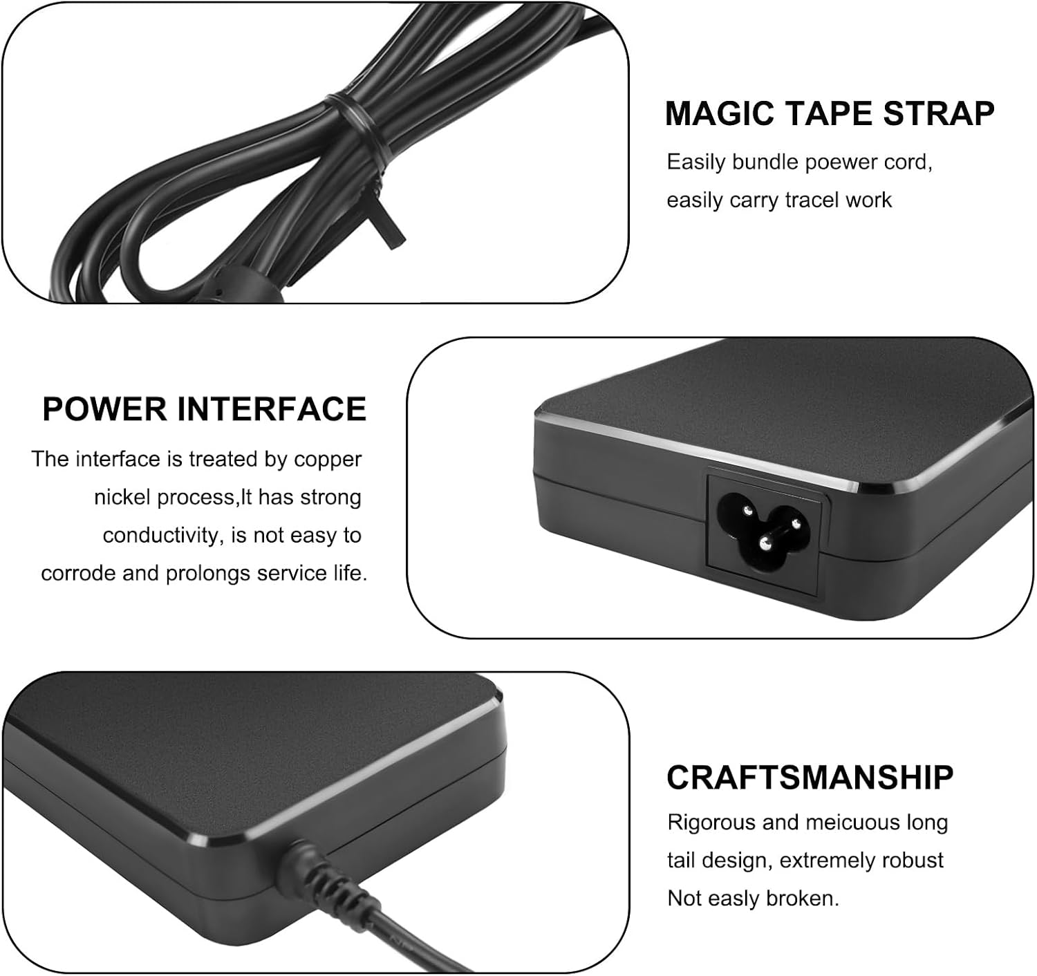 180W Charger Power Cord Compatible with AOC Philips viewsonic 23 24 27" Monitor U32U1 279C9 326M6 27E2F7903 27M1N5900 24B1D5600 258B6QU AOC Agon PD34 AG274QZP PRO AG276Q 7.4 * 5mm Connector