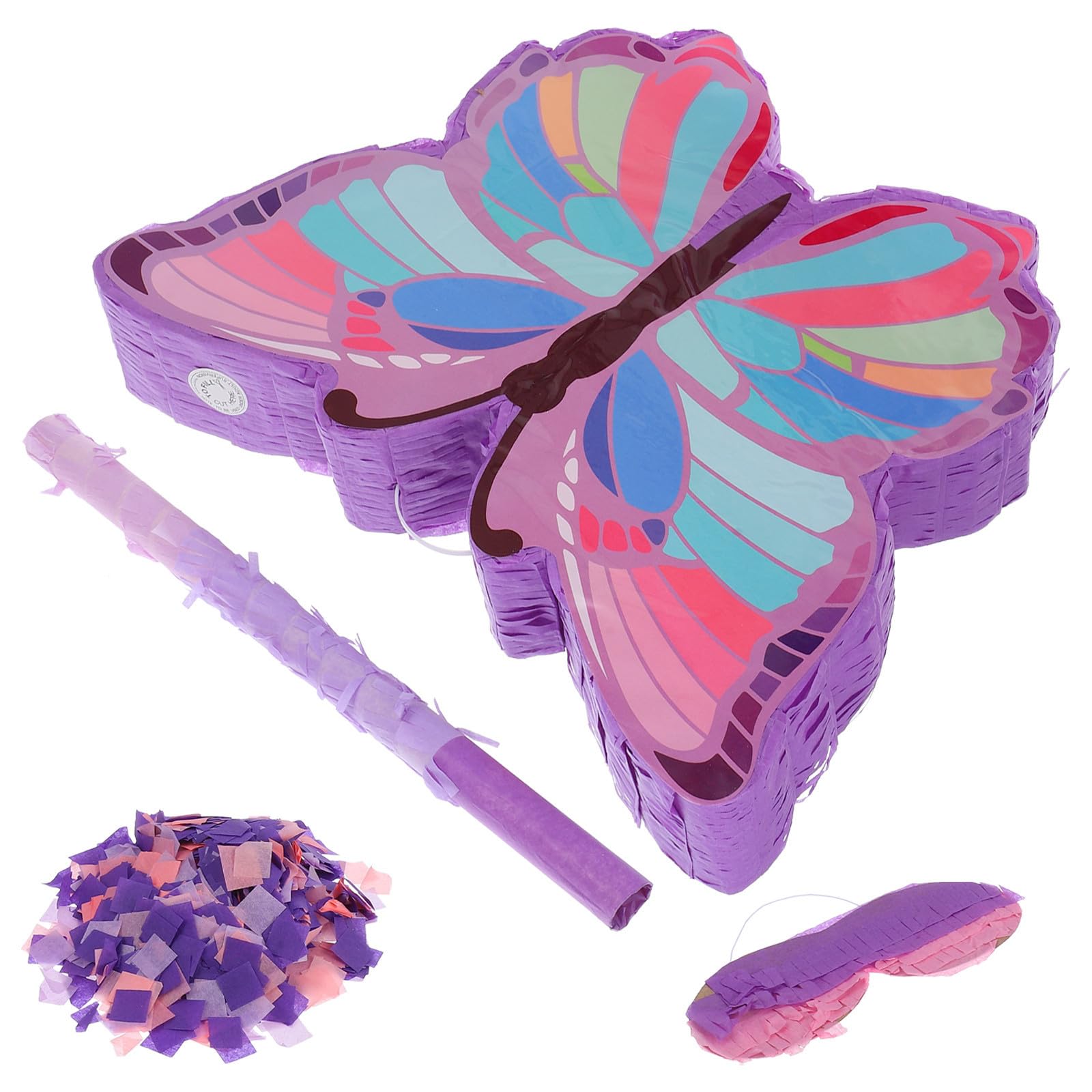 Anneome Piñata y Colores Vibrantes Diseño Único con Diseño de Insecto en Papel Seguro Incluye Palo para Fiesta Infantil para Celebración de Niñas