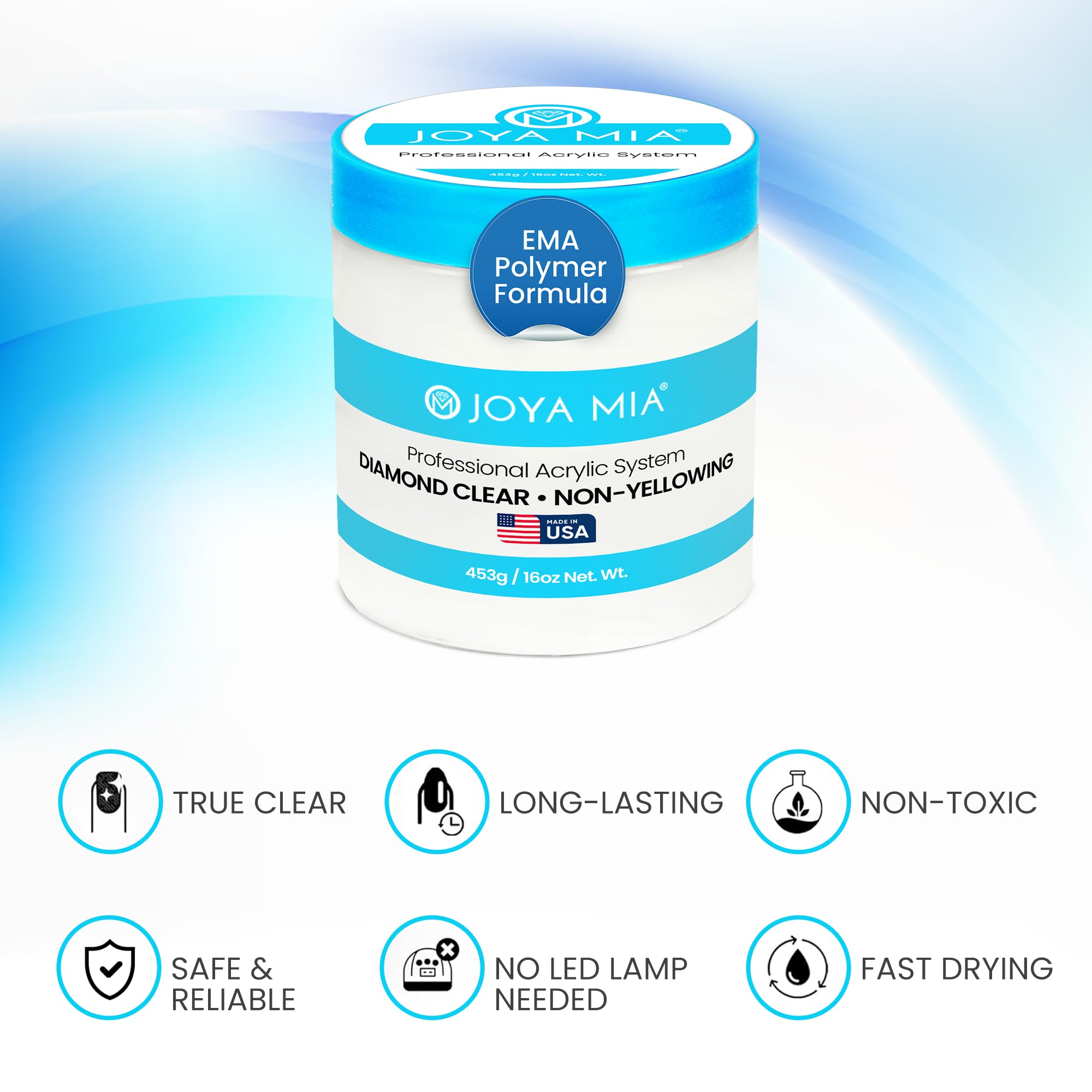 Joya Mia MMA-Free Acrylic Powder for Nails