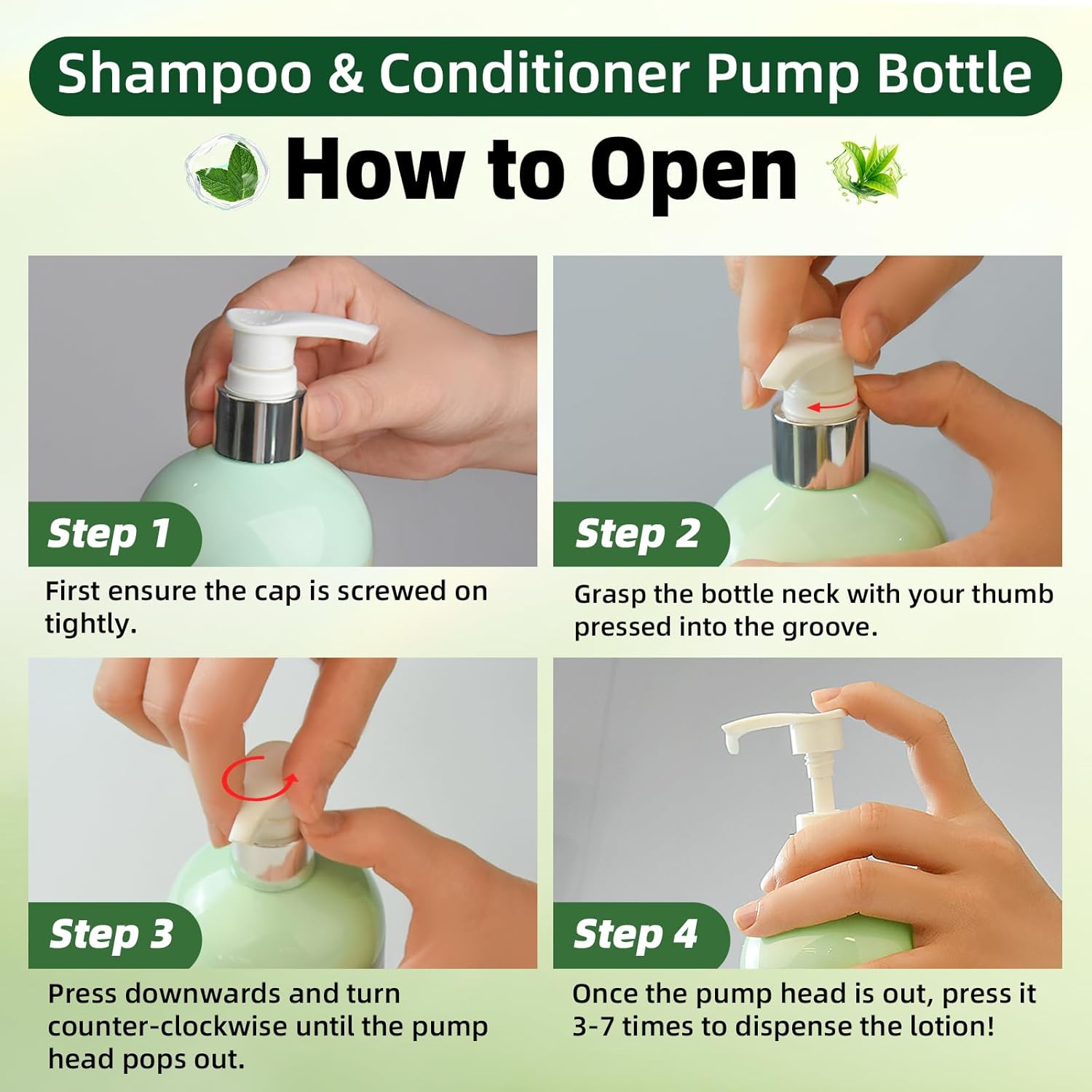 Rosemary Hair Growth Shampoo and Conditioner Set: Thickness & Anti Hair Loss Shampoo and Conditioner with Tea Tree Oil Mint Biotin – Strengthening Formula for Men & Women, Thinning & Damaged Hair Care - Image 8