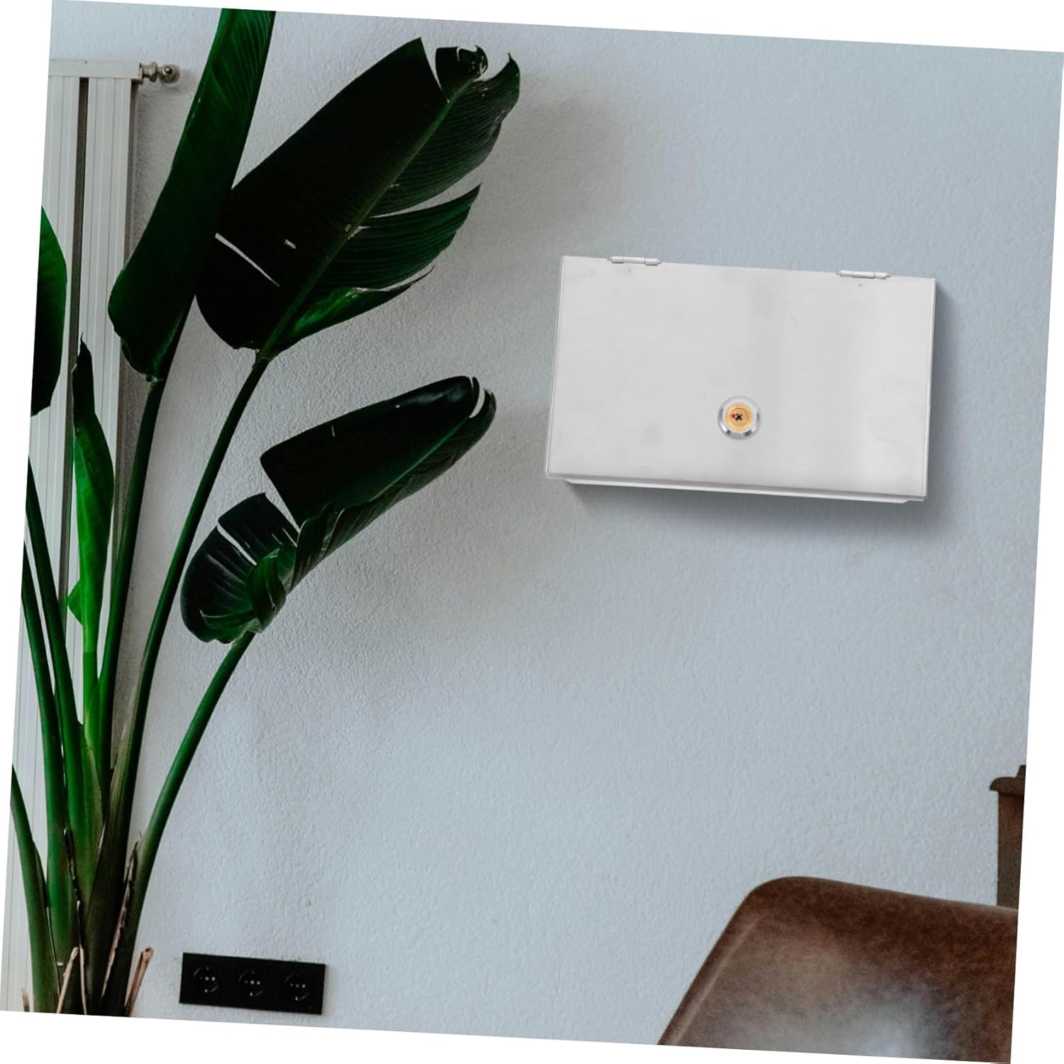 Stainless Steel Socket Protection Box Electrical Outlet Locking Cover Outdoor Weatherproof Outlet Box