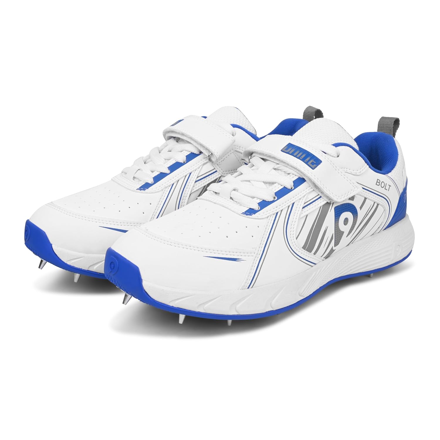 DNINE Bolt Men Bowling Spikes Cricket Shoe White Orange & White Blue - Review, Price and Buying Guide
