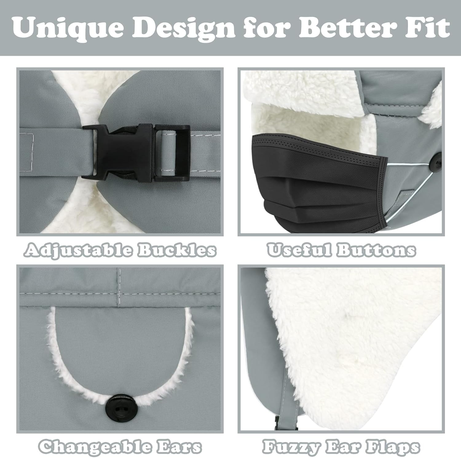 Sarfel Toddler Winter Hat Baby Winter Hat Waterproof Infant Kids Snow Hats Warm Fleece Toddler Trapper Hats Kids Beanie Cap - Image 5