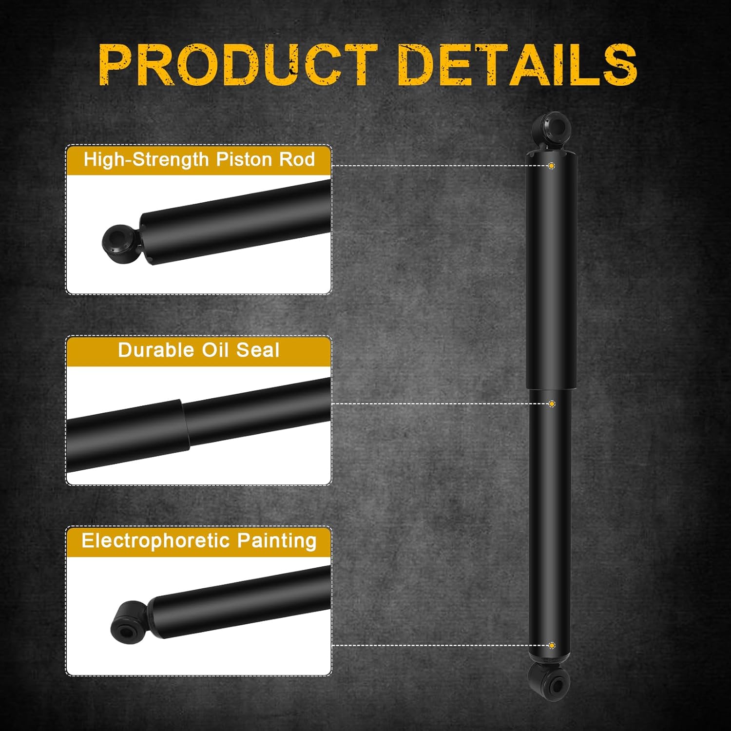 ASAPE Front and Rear Shock Absorbers Fit for 1990 1991 1992 1993 1994 1995 1996 1997 for Ford Ranger 1994 1995 1996 1997 for Mazda B3000 Auto Struts Replacement Shocks Assembly - 4PCS