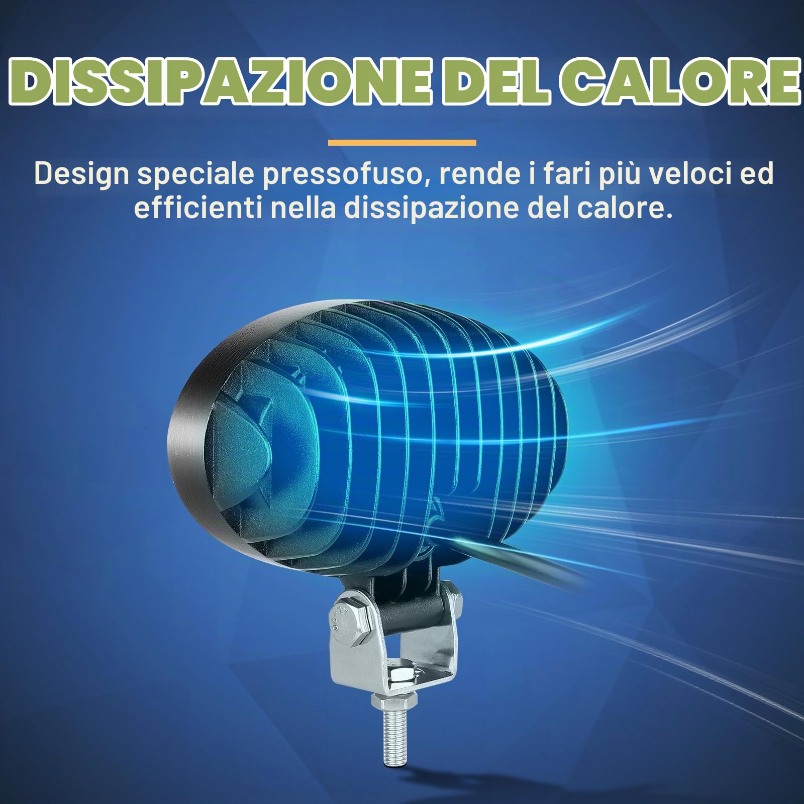 SKYWORLD 4 Pcs Ovale Faro da Lavoro Led, 5.5 Pollici 14 cm 20W | Spot Flood Luci di Lavoro 12V 24V, Fari di Profondità per Auto Off Road Fuoristrada Trattore Escavatore Camion SUV ATV 4x4