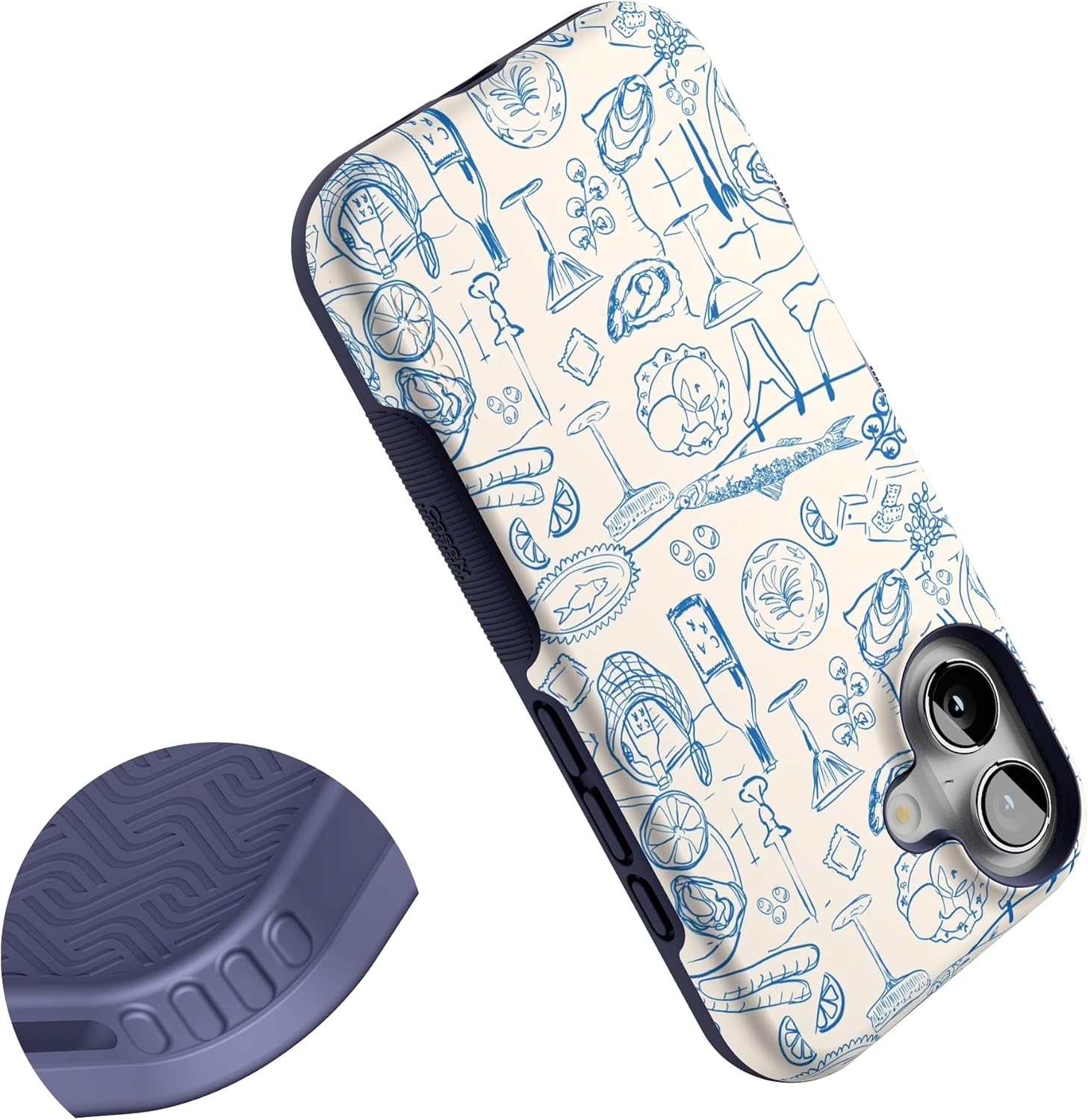 Casely iPhone 16 Case | Amalfi Aperitivo | Dolce Vita | Bold Protective Design | Compatible with MagSafe