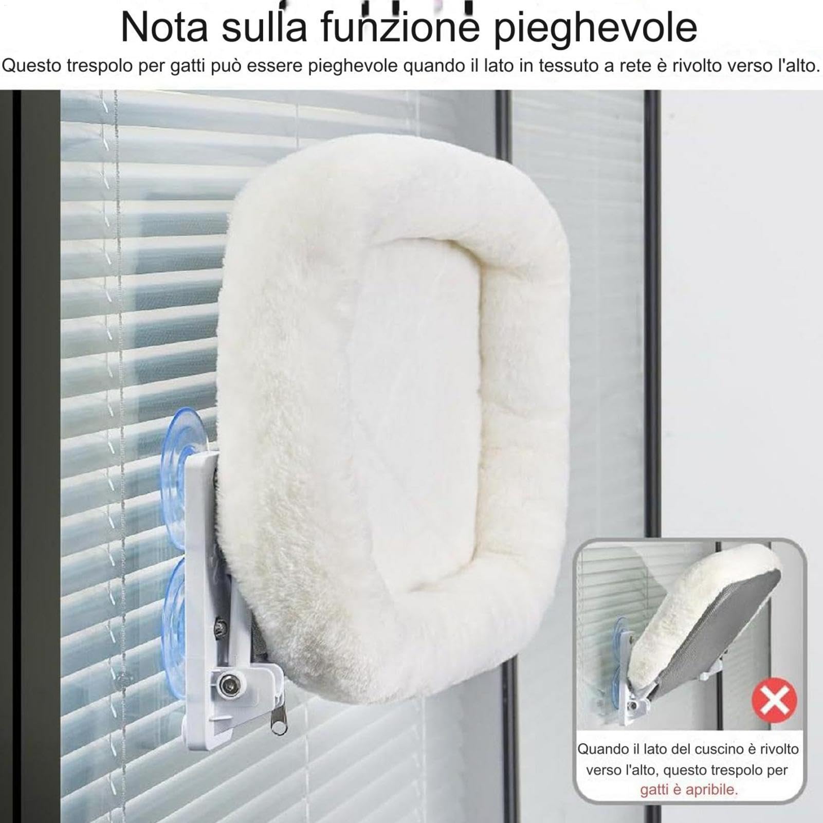 Ventana para cama para gatos, percha para ventana para gatos inalámbrica - Perchas para ventanas para gatos plegables que ahorran espacio | Calientes estantes para gatos Cama para gatos