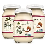 Vista 1 de Kevala Mantequilla de coco orgánica, nutritiva para untar sin azúcar añadida, mantequilla de coco sin lácteos para cocinar y hornear diariamente