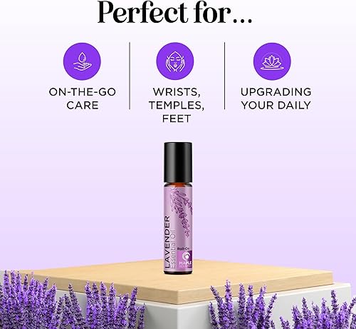 Miniatura 2 de Aceite esencial de lavanda enrollable  Rodillo calmante de aceite de aromaterapia para dolores de cabeza y relajación  Aceite natural para dormir
