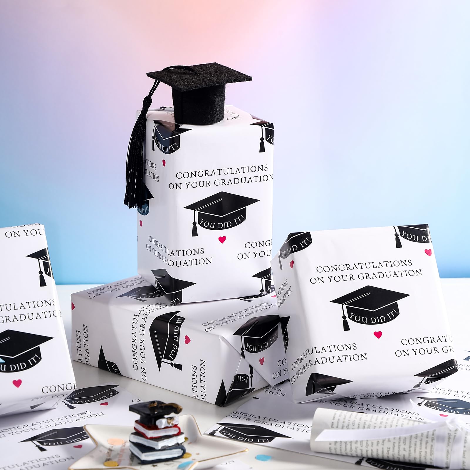 WRAPAHOLIC Mini Rouleau De Papier Cadeau Scientifique – 43,2