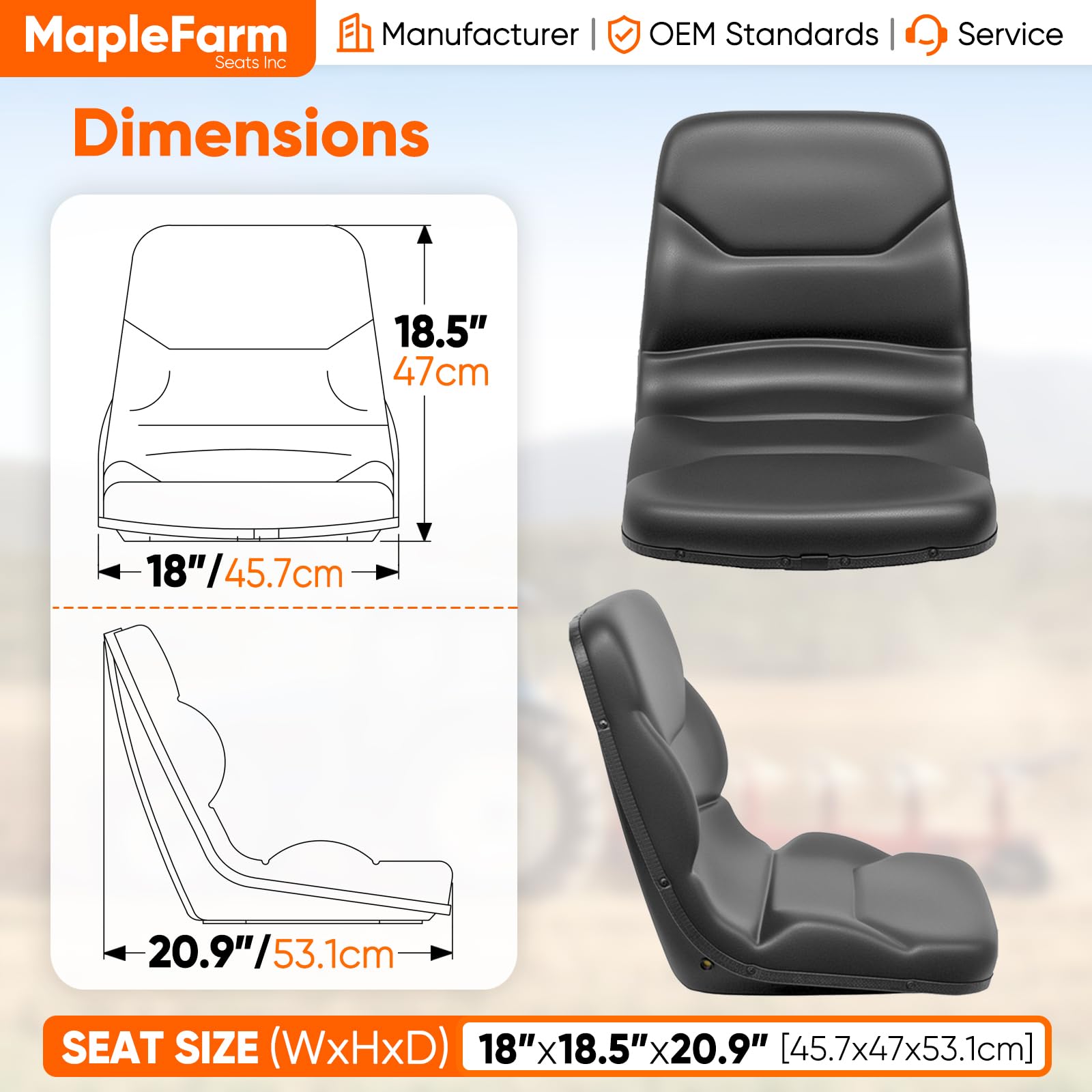 Coussin De Siège Universel Pour Chariot élévateur - En Mousse Polyéthylène - Neuf - Confort Au Travail