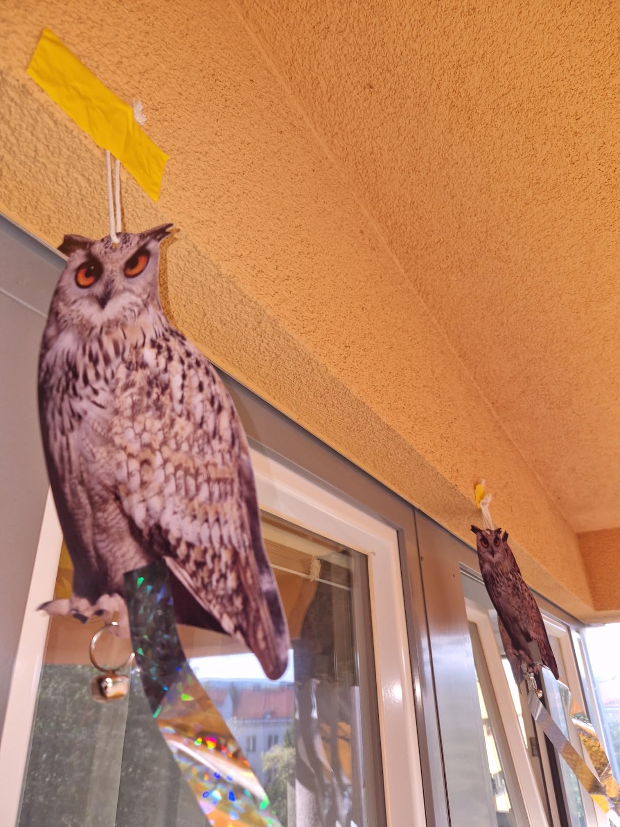 Eulen Vogelscheuche - Drehende Gartendeko Zur Vogelabwehr