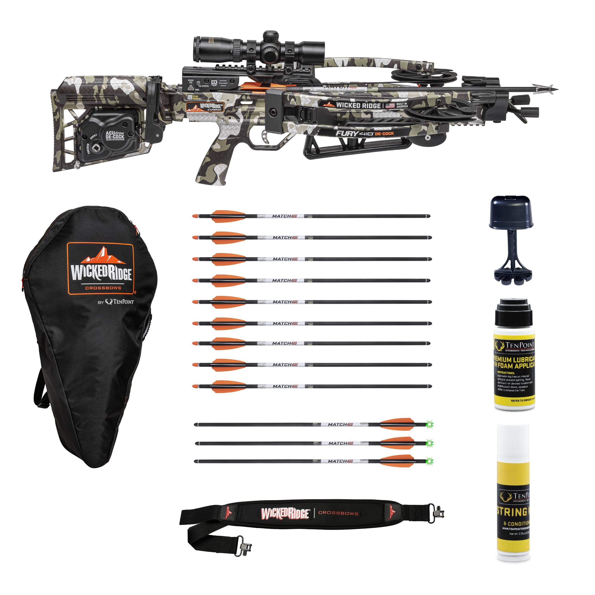 Wicked Ridge by TenPoint Fury 410 De-Cock Ready-to-Hunt Package - Inc…
