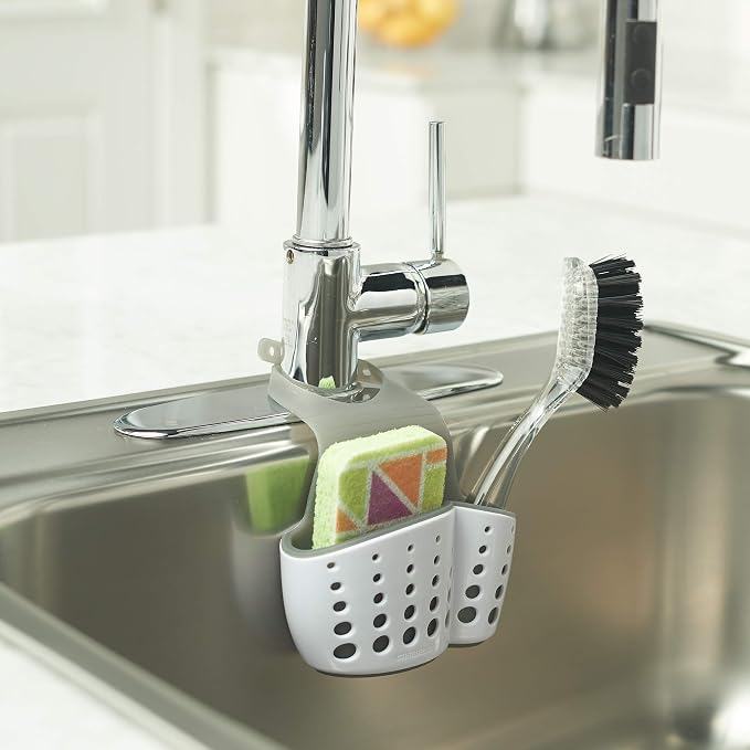 Organizador para fregadero Casabella blanco y gris miniatura 3