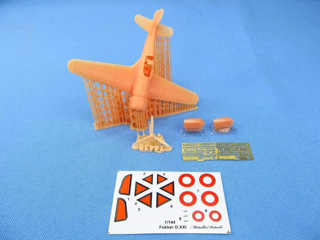 MDR14438 1/144 Aircraft Model kit for Fokker D.XXI, Orange