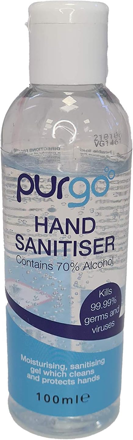 Purgo Sanitiser Gel 70% Alcohol - 100ml Pack 10