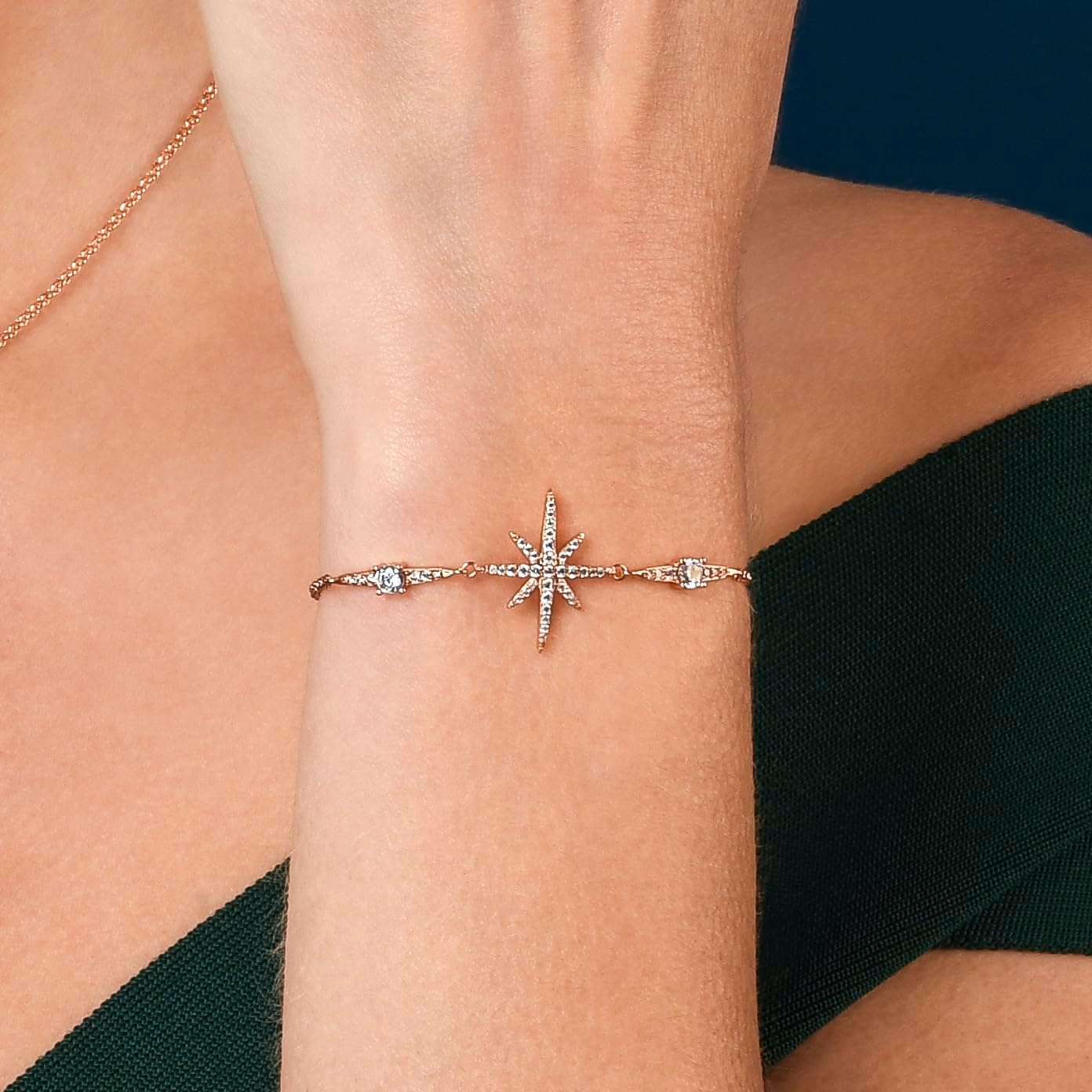 namana Bracciale Stella Polare con Zirconi Cubici. Bracciale | FindTheDeal