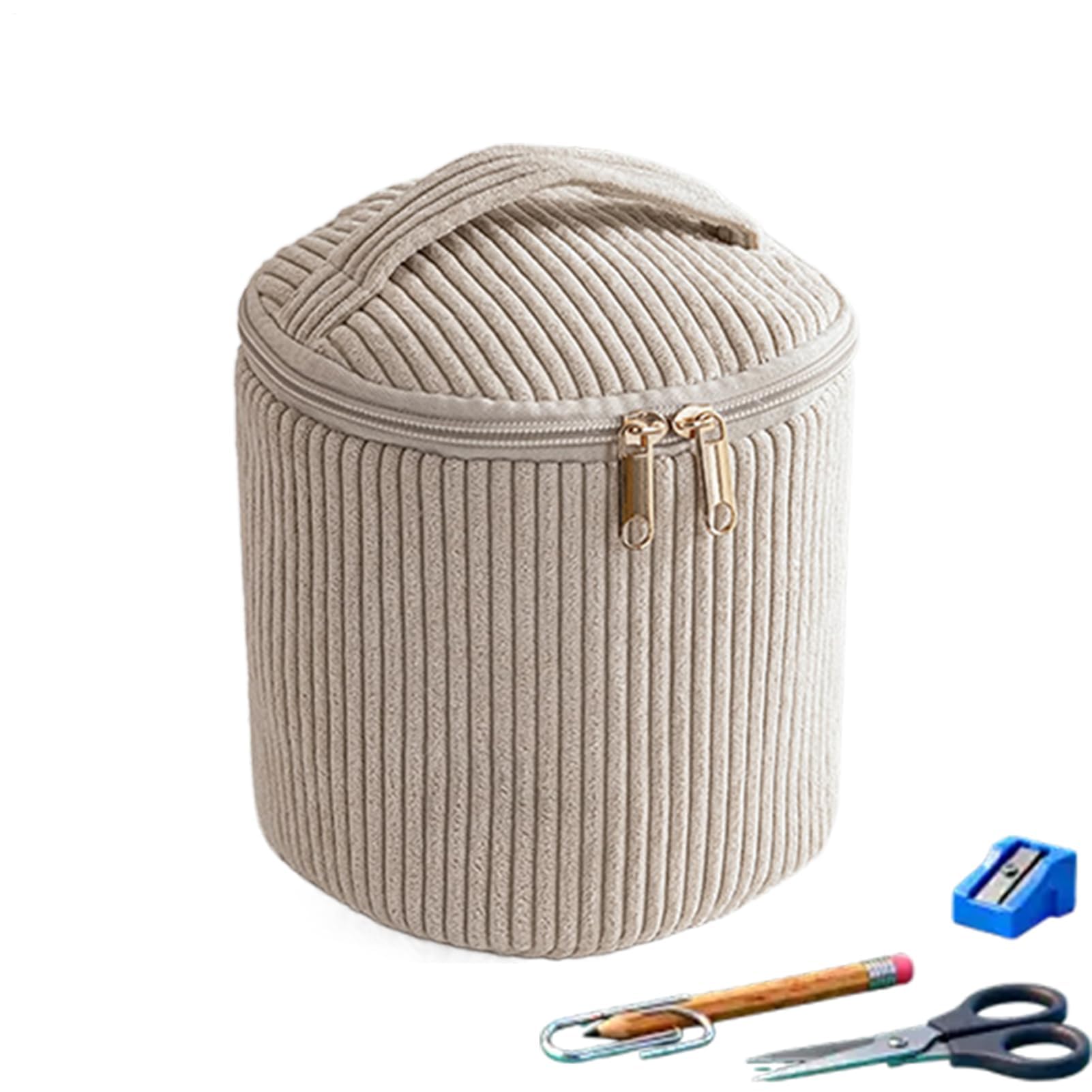 Trousse de maquillage élégante avec poignée, l'organisateur parfait à offrir aux femmes