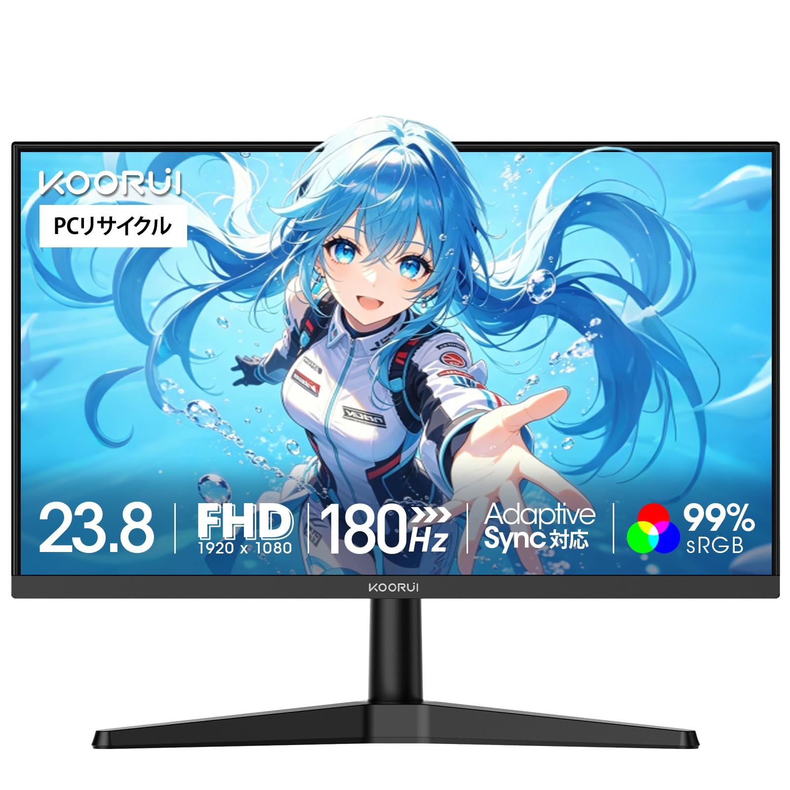 Amazon.co.jp: KOORUI ゲーミングモニター 24インチ 180Hz フルHD