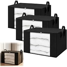 3-Pack Closet Organizers and Storage Bags with Reinforced Handles M
