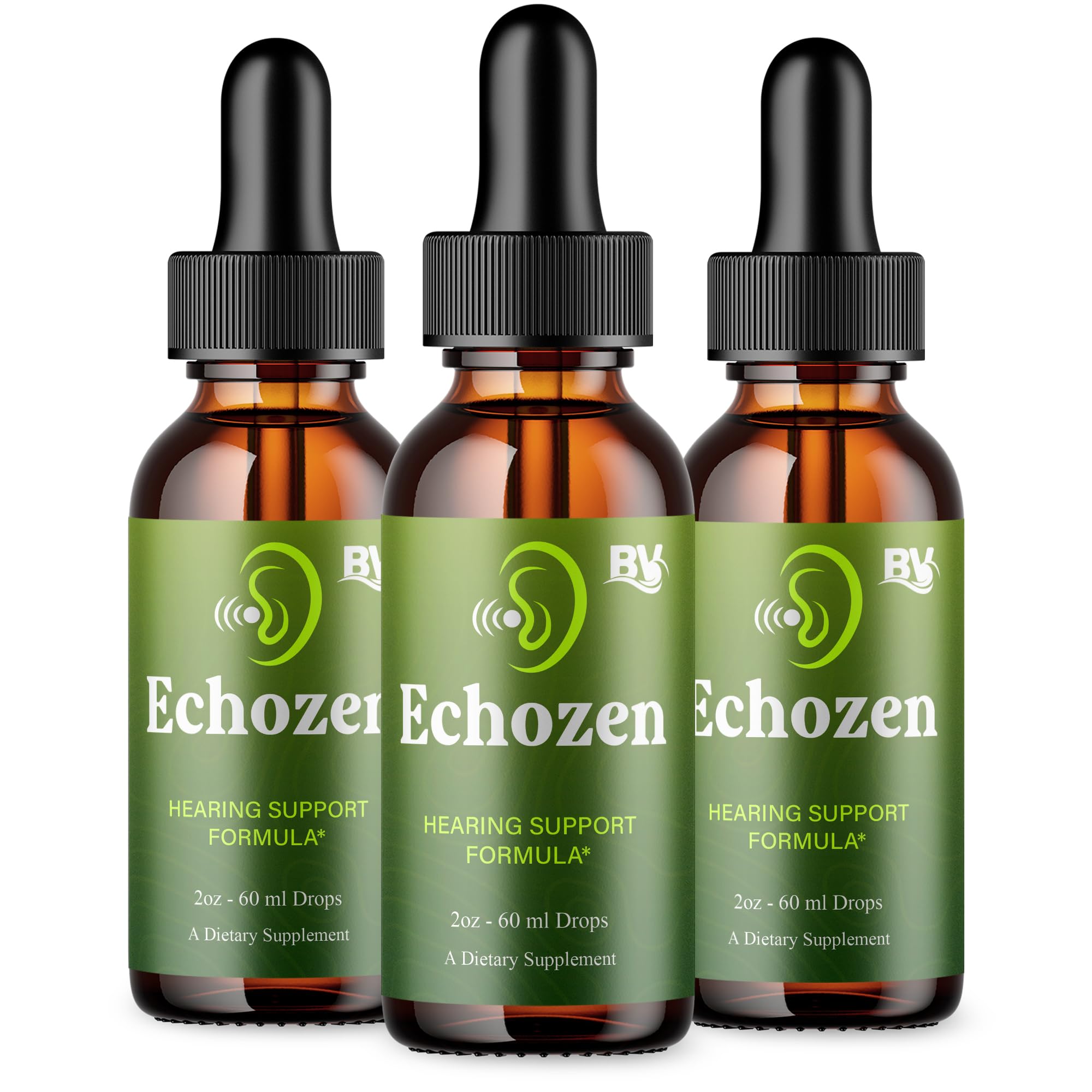 BLUE VIBE EchoZen Liquid Drop Supplement Advanced Maximum Strength Overall Ear Health Wellness Support Echo Zen Premium Daily