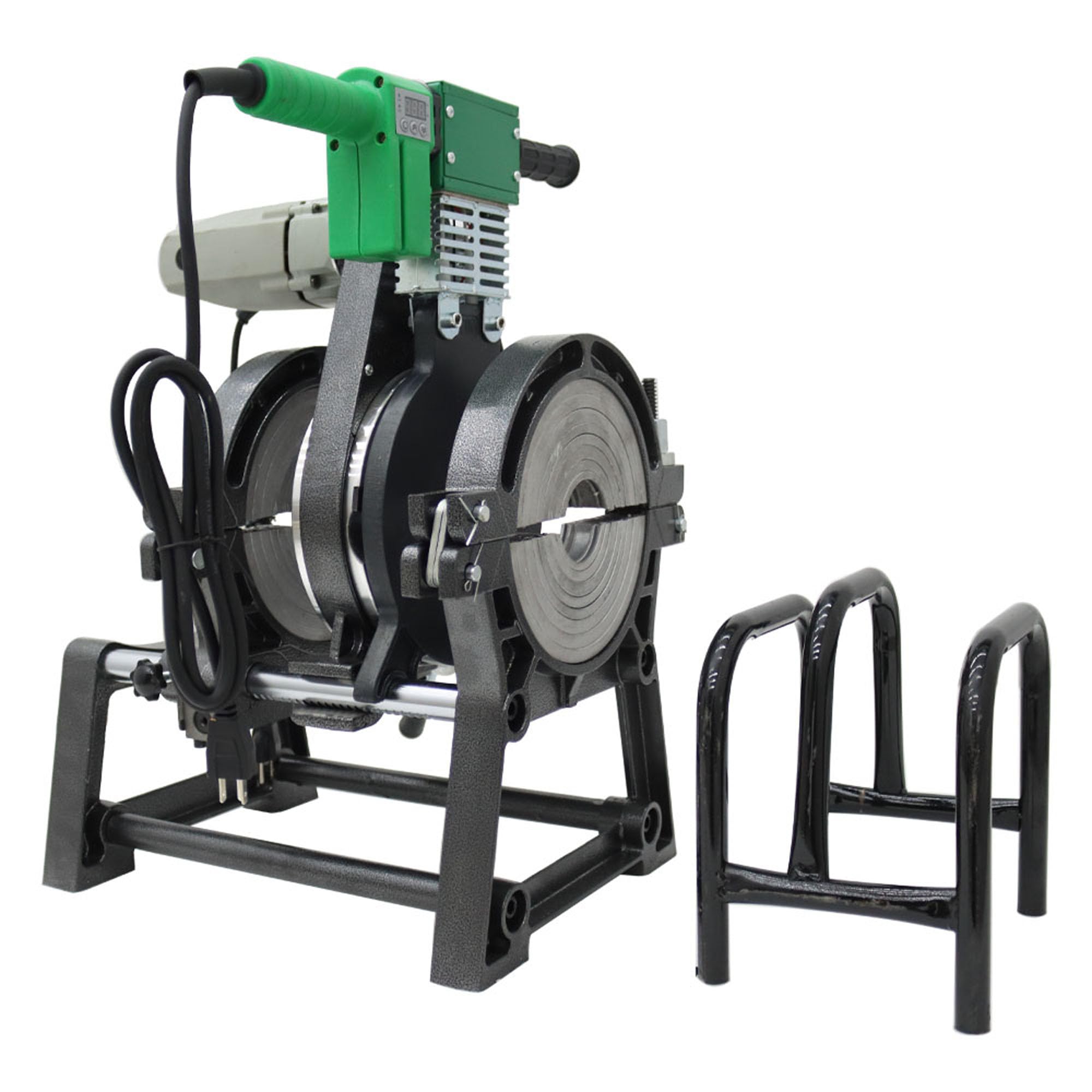 WYDDDARY Pipe Welder 2 Clamps Welding Machine for PP PE PB PVDF Tube Butt Hand-Operated Pipe Fusion Welder With Digital Heating Plate 110V 2.5KW 2.48-7.87”(63-200MM)