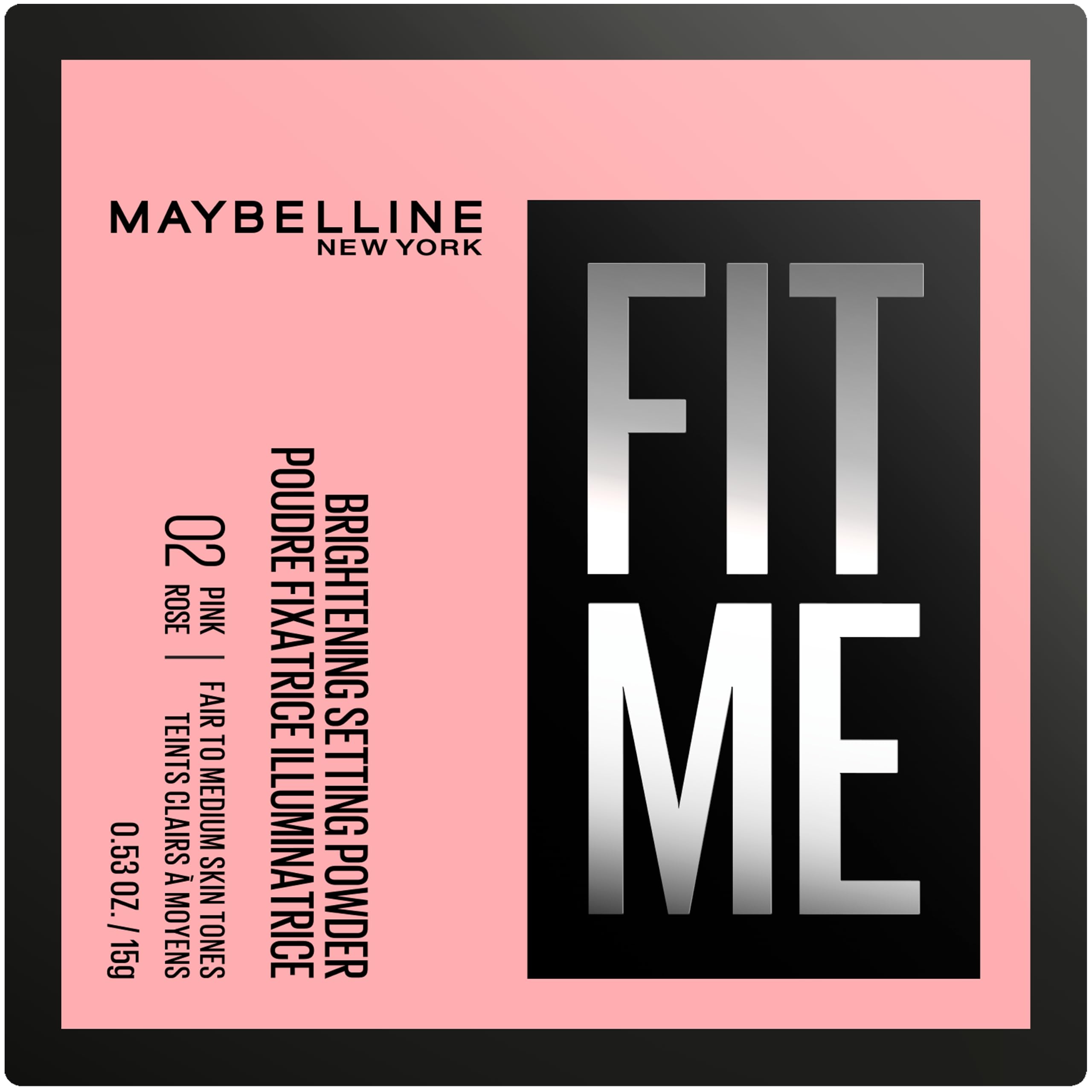 Maybelline Setting Powder Fit Me Loose Powder 16H Wear, 01 Brightening Pink