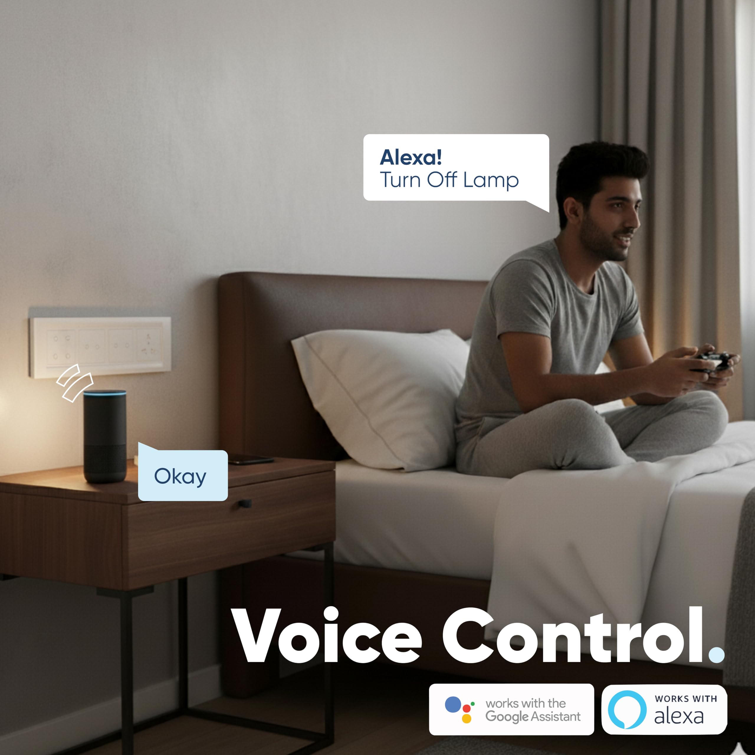 Aziot 8 Smart Switch Board Plate - WiFi & Alexa/Siri -8