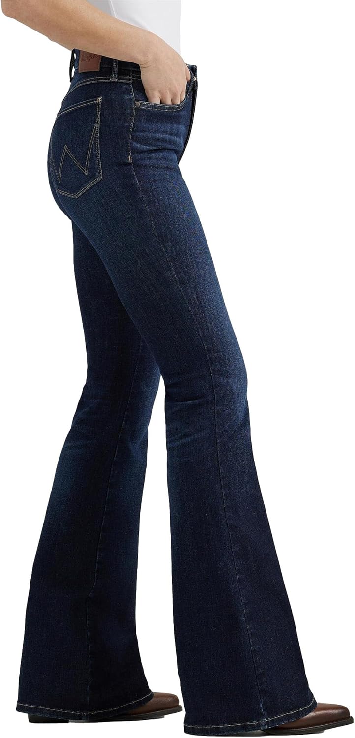 Wrangler Women's Bespoke Madilyn High Rise Flare Jeans - Image 4