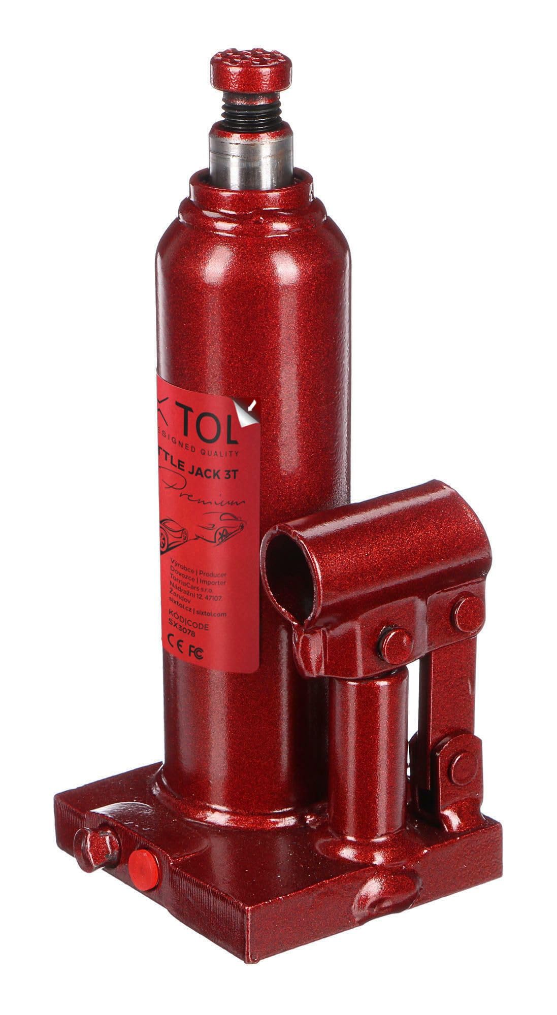 SX BOTTLE JACK PREMIUM 3T | Podnośnik hydrauliczny typu „butelkowego” | Udźwig 3 tony