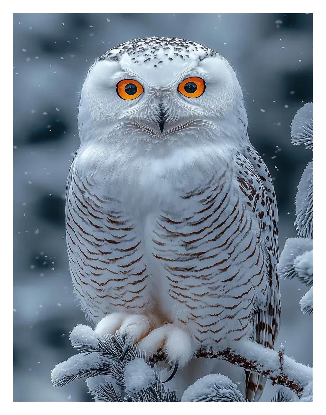 Xenite J Wall Art Canvas Prints Classic Majestic In Forest Photography Posters Prints Polar Owl Canvas Painting Wall Art Picture Home Living Room Decor(,30X40cm)