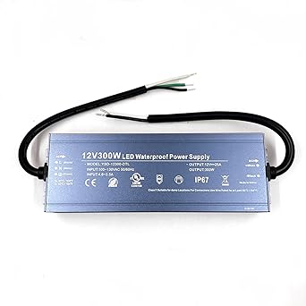 Led driver 300w 12v ul listed transformer, waterproof ip67 power …