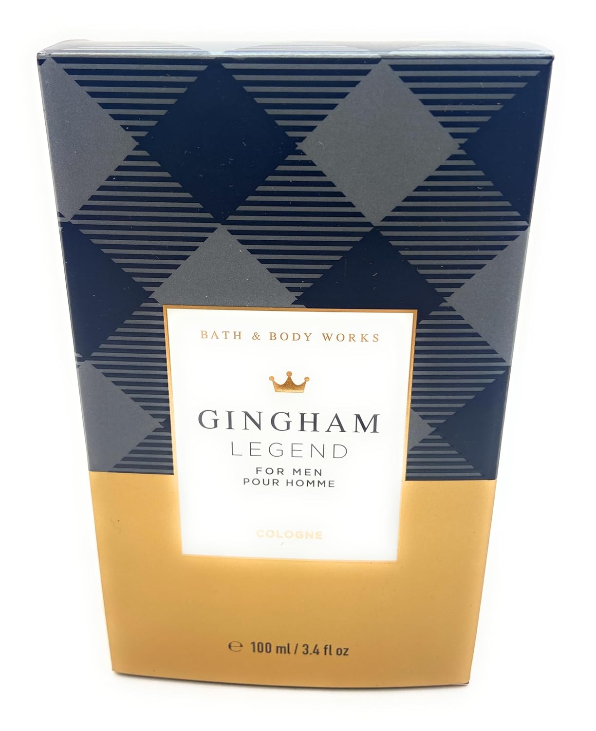 Bath and Body Works Gingham Legend Cologne For Men 3.4 Fluid Ounce Spray
