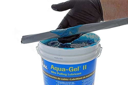 Miniatura 4 de IDEAL Electrical 31-378 Aqua-Gel II Lubricante eléctrico para jalar, botella exprimible de 1 cuarto de galón, azul, 32 onzas líquidas (paquete de 1)