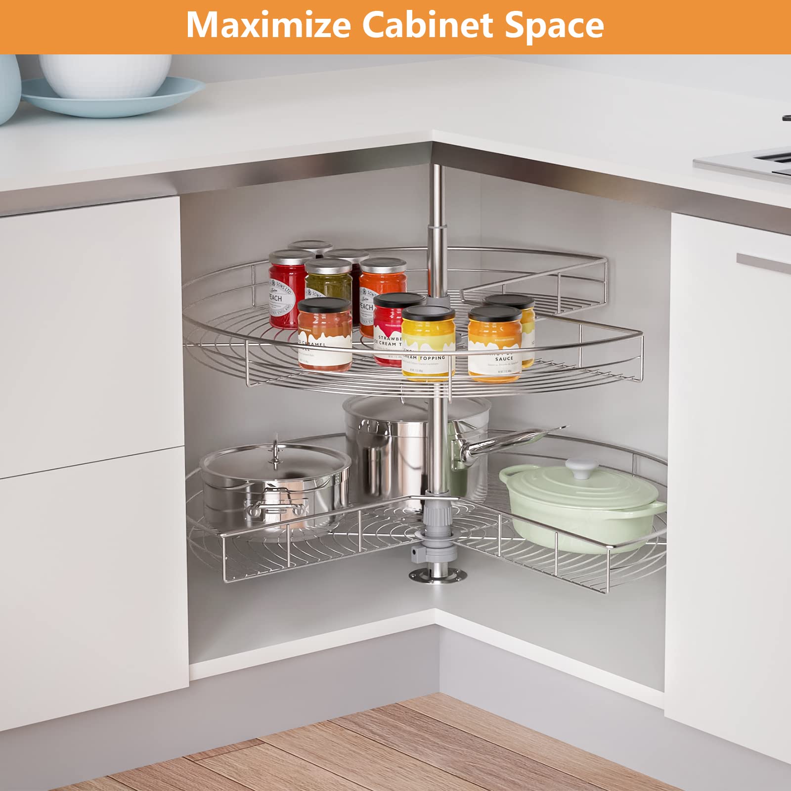 Amazon.co.jp: ROOMTEC 2段 32インチ ワイヤー キドニー型 レイジー  