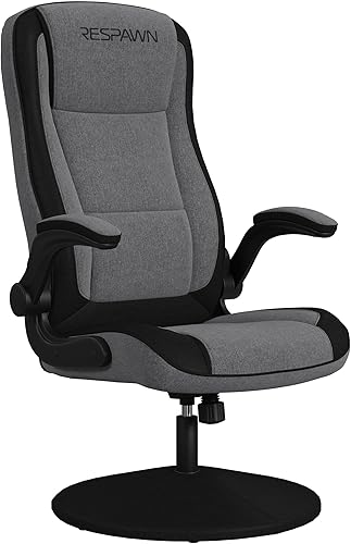 RESPAWN 800 Silla mecedora giratoria para juegos - Asiento ergonómico para juegos con soporte lumbar, apoyabrazos abatible, respaldo alto, base de