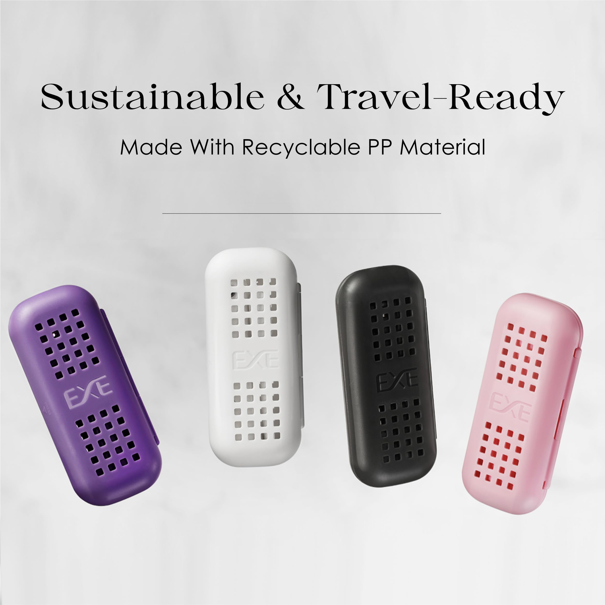 MINIBOX Kit de cepillo de dientes plegable de tamaño de viaje reemplazable construido con funda, cerdas de doble capa, cepillo de dientes portátil de tamaño de viaje para oficina, viajes de negocios,