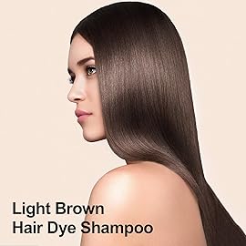 Agthyuve Hair Dye Shampoo 3 in 1, Light Brown Hair Dye 16.9 FL Oz, Hair Shampoo, Semi-Permanent Hair Color Shampoo, Lasts 30 Days (Light Brown)