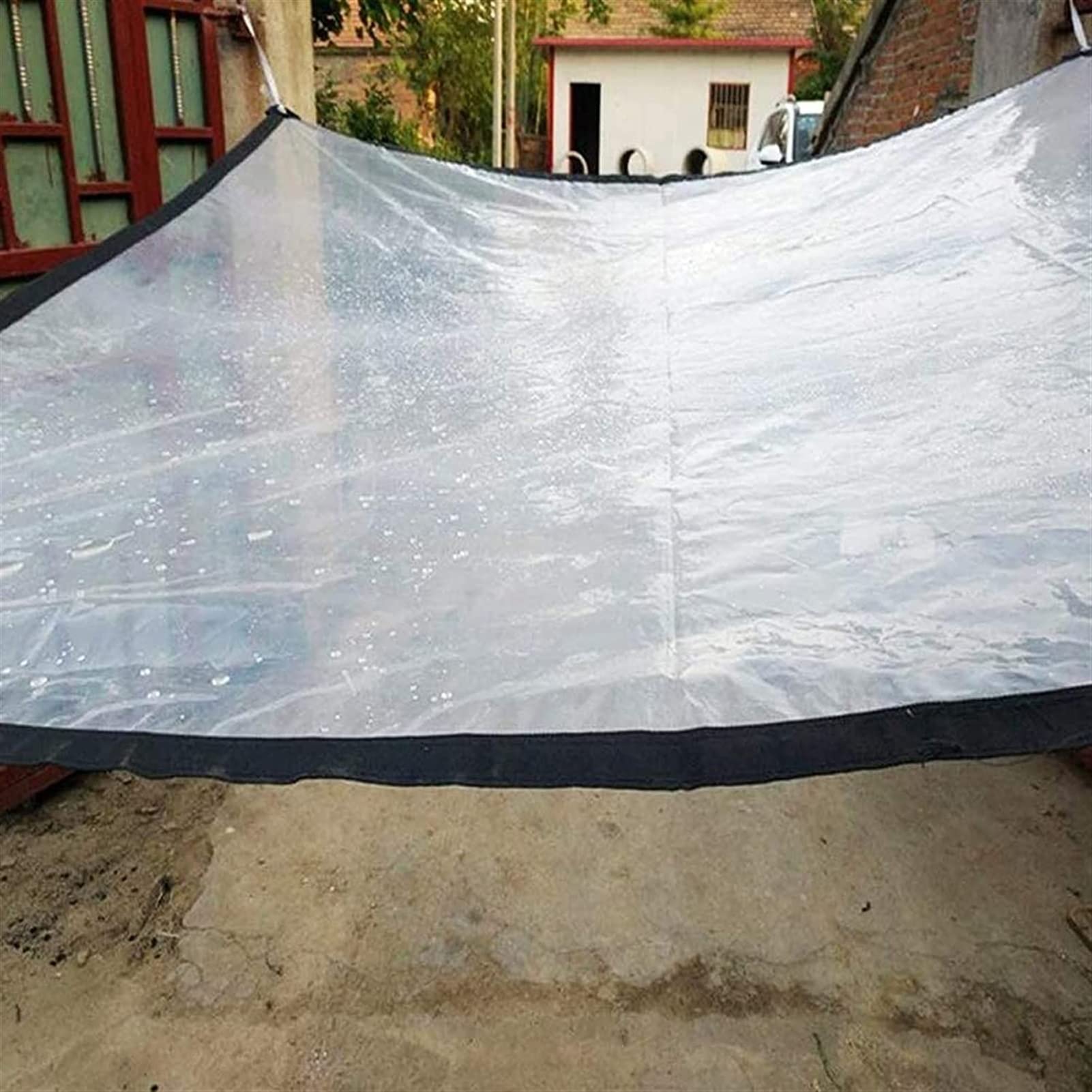 Telone impermeabile in plastica con occhielli e Eds reced per tenda da campeggio all'aperto, piscina, patio, tetto (dimensioni: 3 x 7 m)