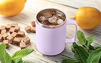 Vista 51 de MEWAY 12oz Coffee Mug With Handle 8 Pack Bulk,Stainless Steel Insulated Travel Tumblers With Sliding Lid,Double Wall Vacuum Camping Cup for Hot &