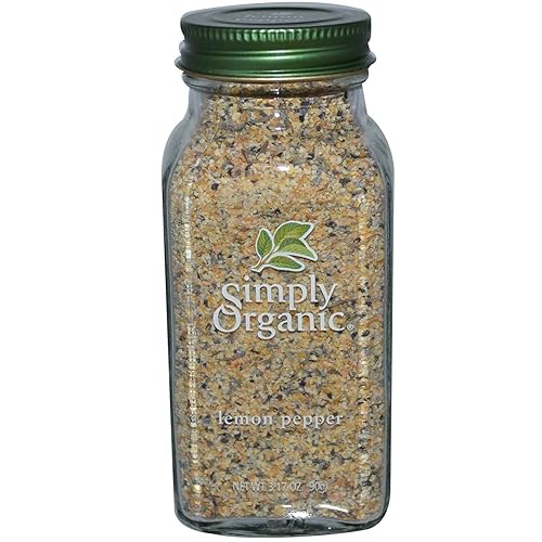 Simply Organic Limón pimienta orgánica certificada, envases de 3.17 onzas (paquete de 3)