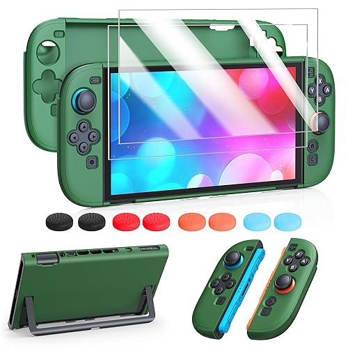 Vista 11 de FYOUNG Protective Case for Nintendo Switch 2 2025, Slim Hard Shell for Switch 2 Accessories, Scratch&Shock Protection Cover with Screen Protector, 8