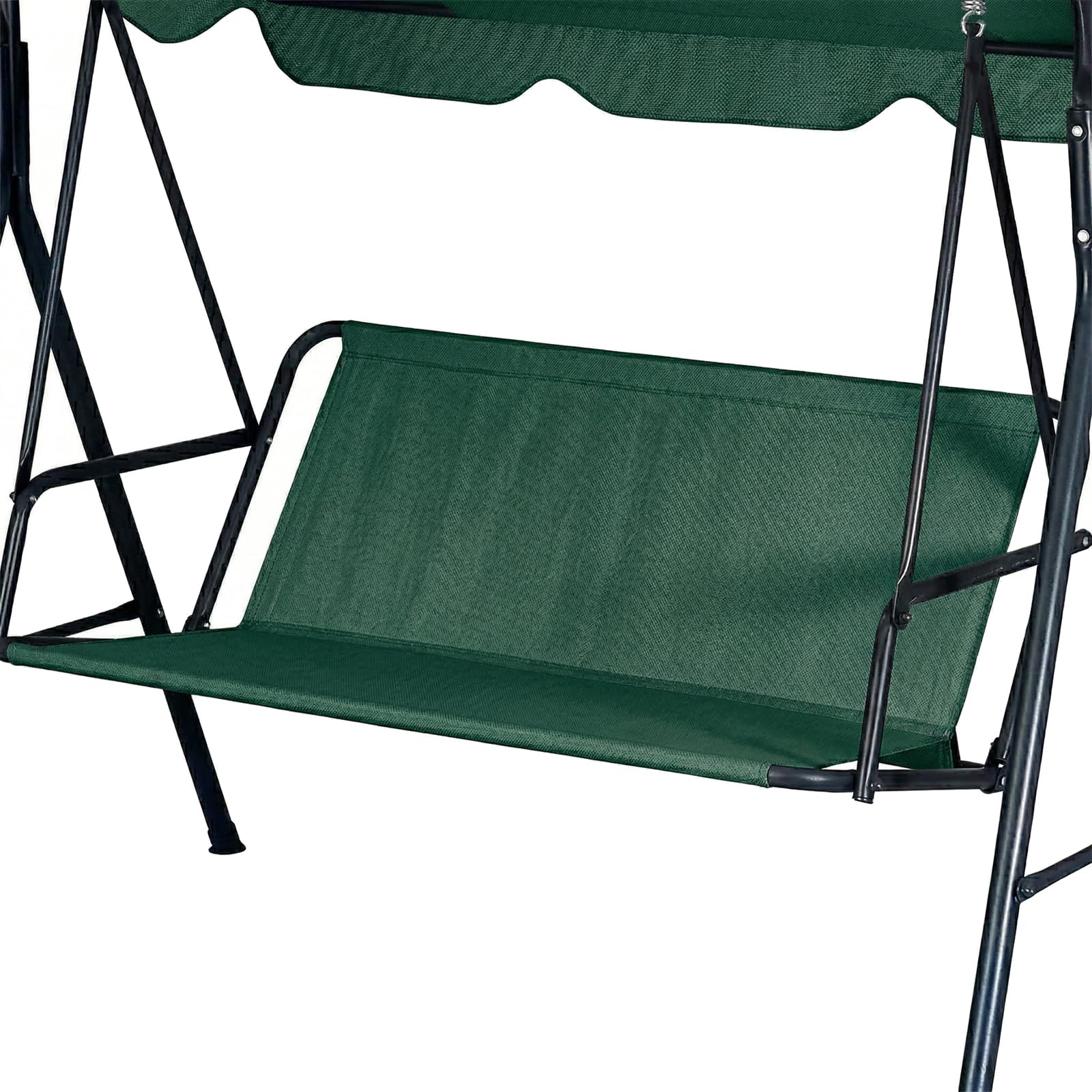 BaCover Swing Seat Cover Replacement Fabric, 600D Oxford Waterproof Heavy Duty Patio Swing Seat Replacement Cover for 2/3 Seater Porch Garden Outdoor, Tear Resistant,Green,115x50x50cm