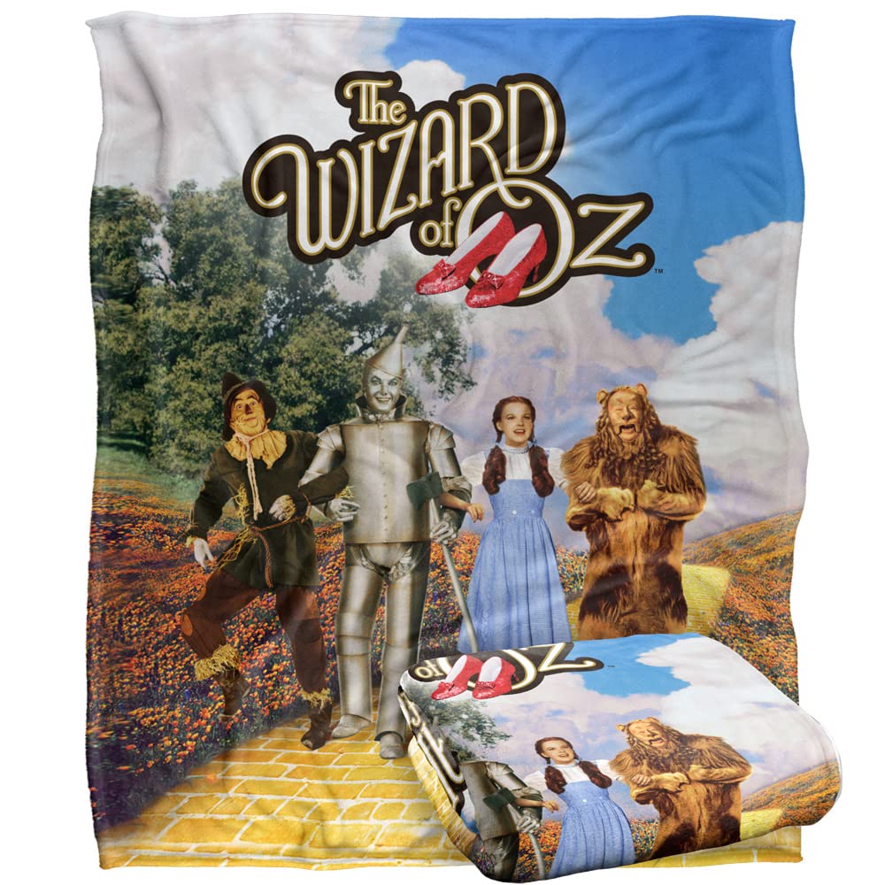 THE WIZARD OF OZ On The Road Silky Touch Super Soft Throw Blanket 152 x 127 cm