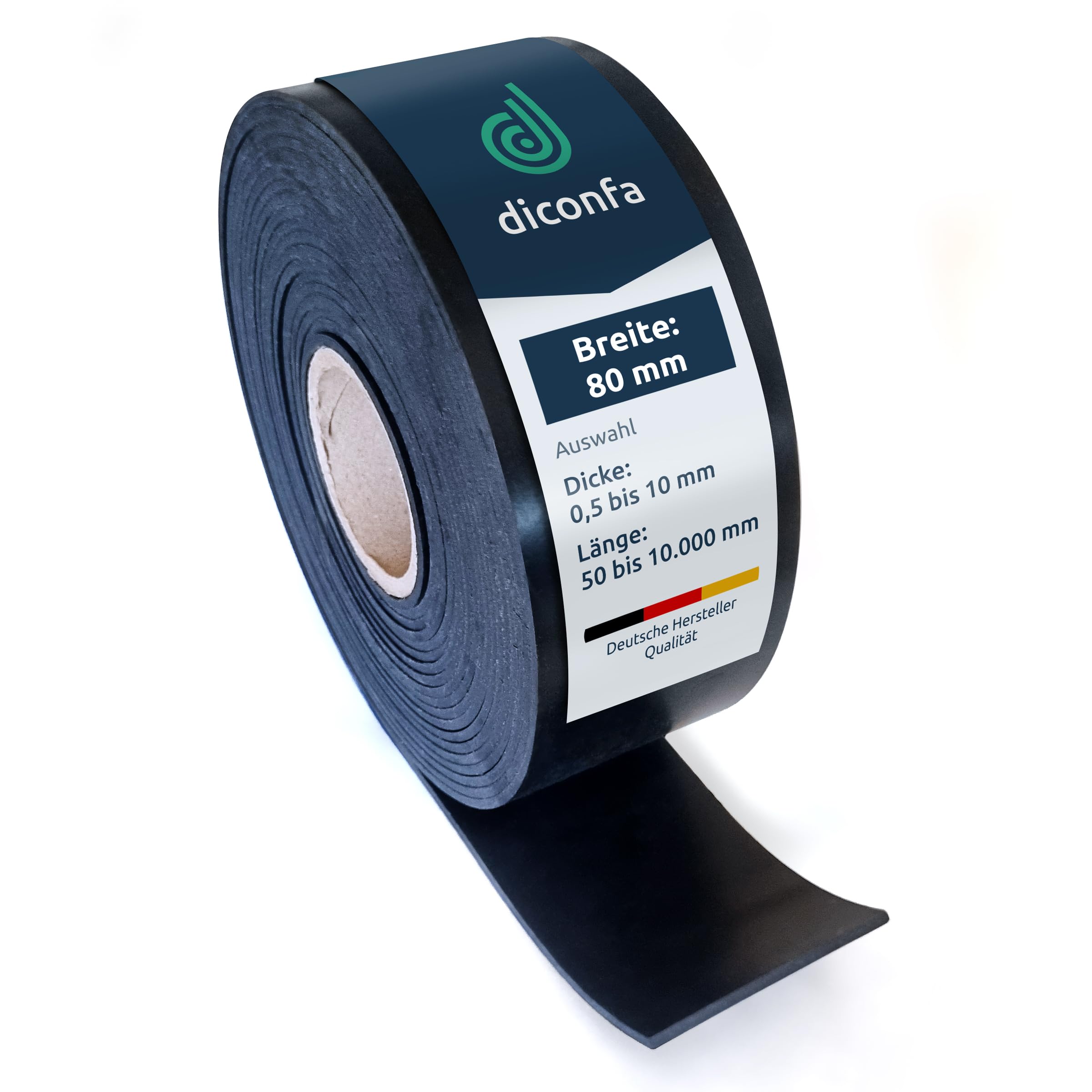 diconfa Rubberen strips zelfklevend 80 mm 8 cm breed - selecteerbaar