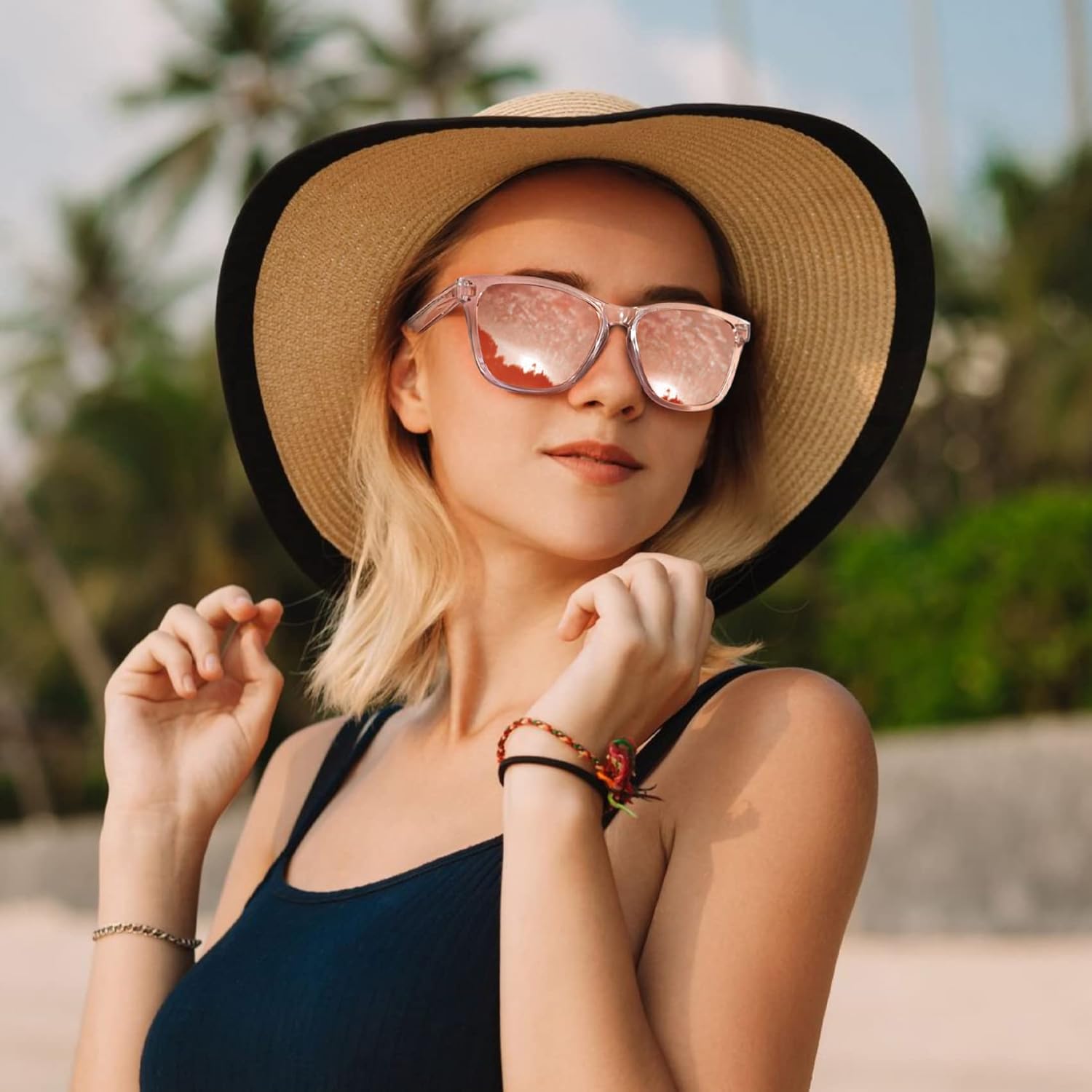 MEETSUN Polarized Sunglasses for Women Men Trendy Classic Retro Designer Style - Image 2