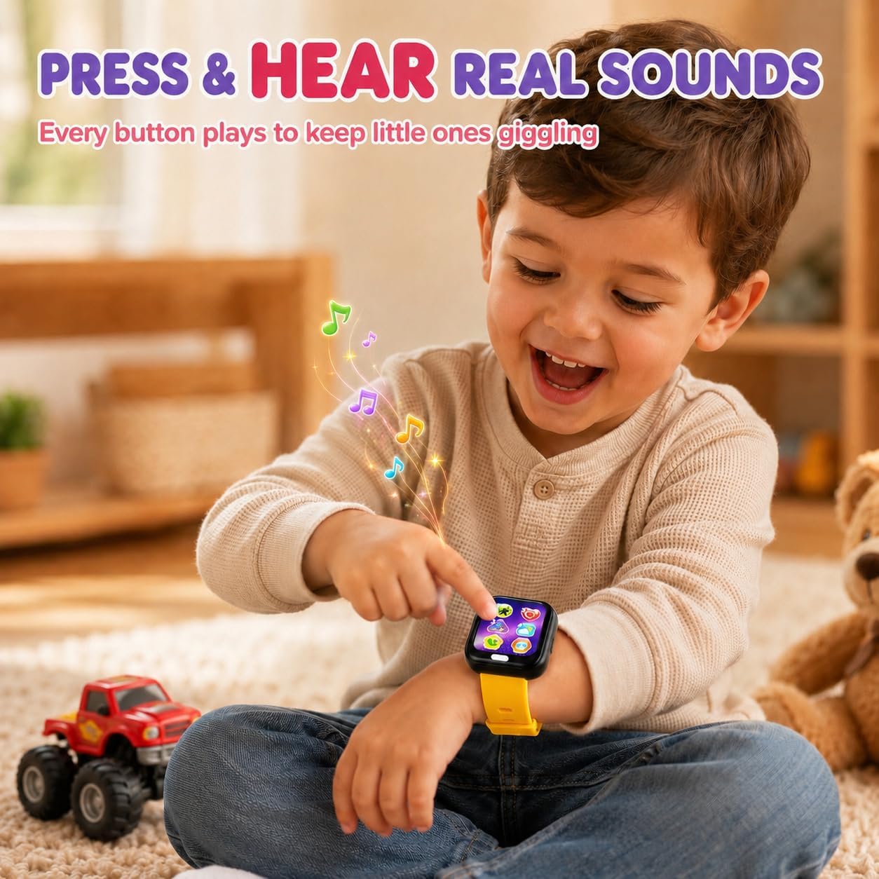 Toy Watch for Toddlers - Kids Smartwatch with Real Sounds image 2